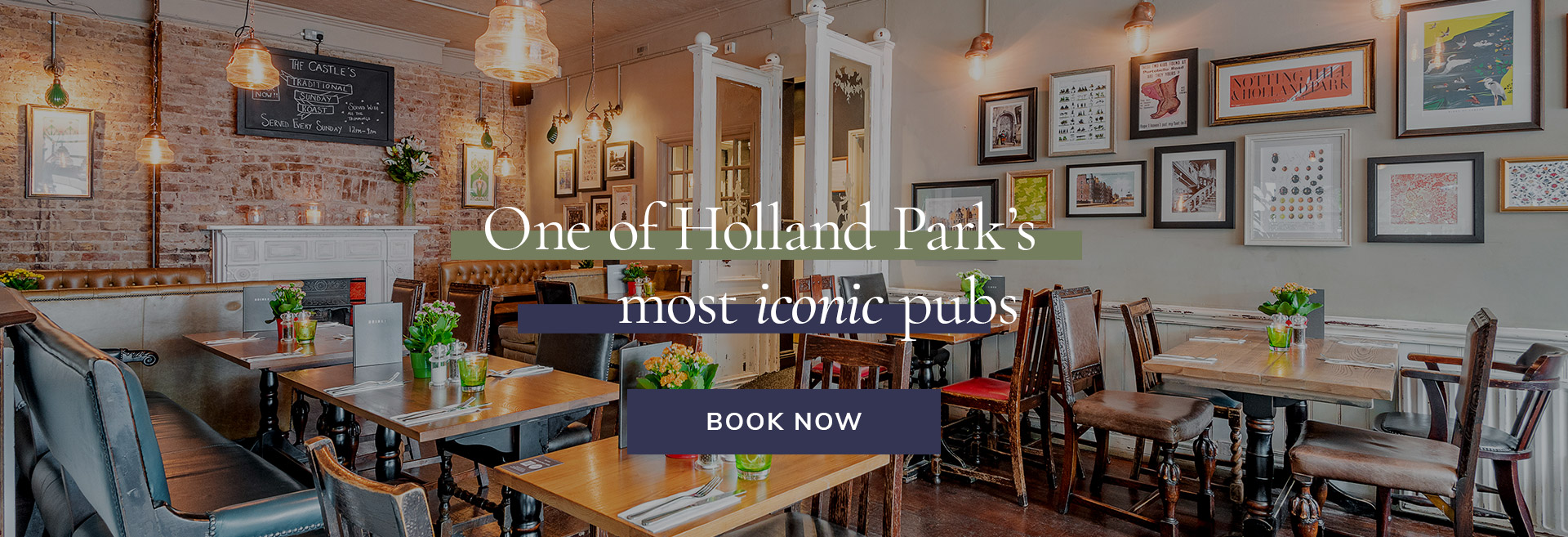 Join us at The Castle Holland Park in London for delicious pub food